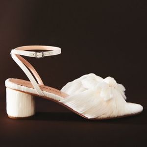 Loeffler Randall Dahlia Pearl Pleated Bow Heel